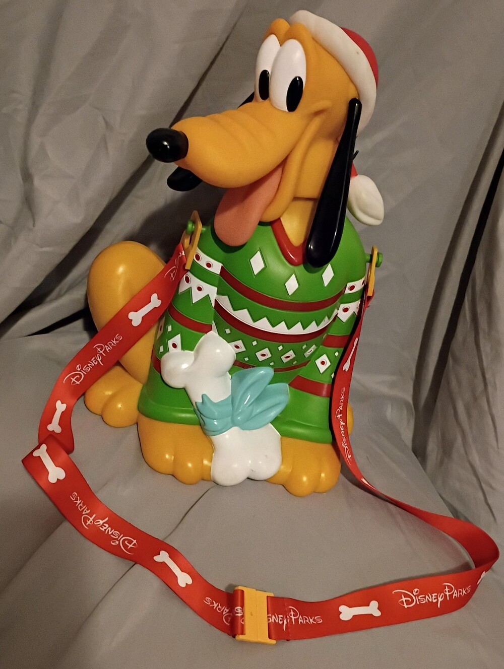 Disney Parks Pluto Christmas Popcorn Bucket